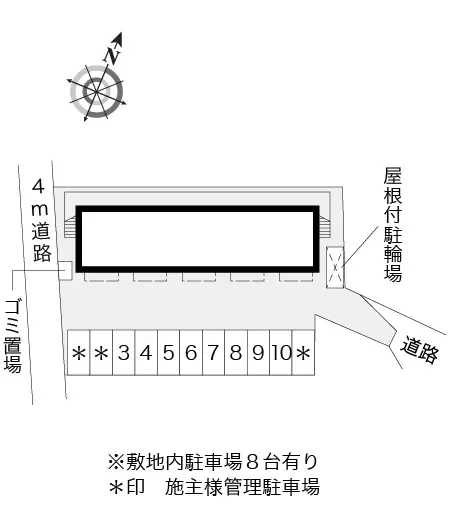 ★手数料０円★蓮田市見沼町　月極駐車場（LP）